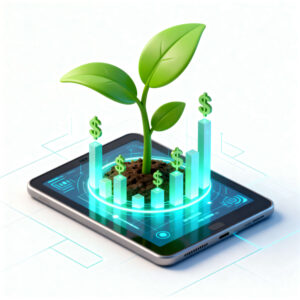 SEO in 2026-A 3D isometric illustration of a green sprout growing SEO in 2026-A 3D isometric illustration of a green sprout growing